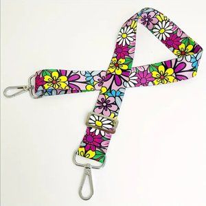 Pink Groovy Flower Adjustable Bag Strap